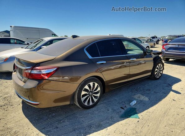 JHMCR6F34HC004682 2017 HONDA ACCORD Коричневый Задняя правая четверть