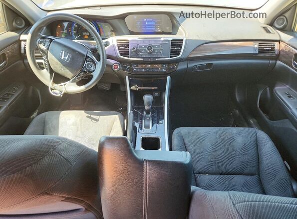 JHMCR6F34HC004682 2017 HONDA ACCORD Коричневый Вид панели приборов