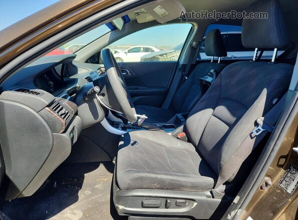 JHMCR6F34HC004682 2017 HONDA ACCORD Коричневый Вид салона спереди