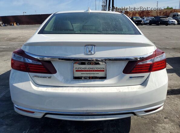 JHMCR6F50HC016958 2017 HONDA ACCORD White Հետևի տեսք