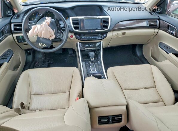 JHMCR6F50HC027975 2017 HONDA ACCORD Burgundy Vista del salpicadero