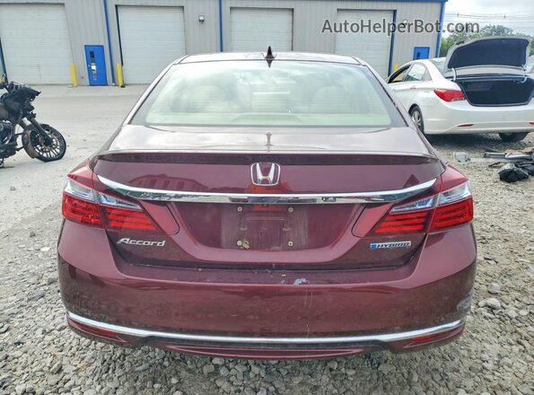 JHMCR6F50HC027975 2017 HONDA ACCORD Burgundy Vista trasera