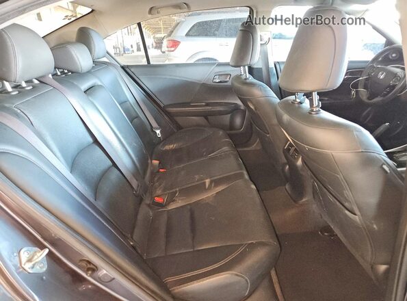 JHMCR6F50HC030388 2017 HONDA ACCORD Gray Rear seats view