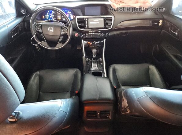 JHMCR6F50HC030388 2017 HONDA ACCORD Gray Dashboard view