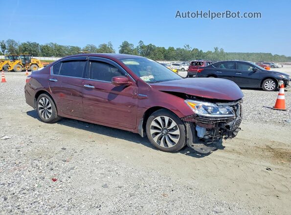 JHMCR6F56HC013093 2017 HONDA ACCORD Burgundy Rear view
