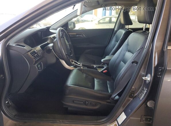 JHMCR6F71HC004643 2017 HONDA ACCORD Gray Вид салону спереду