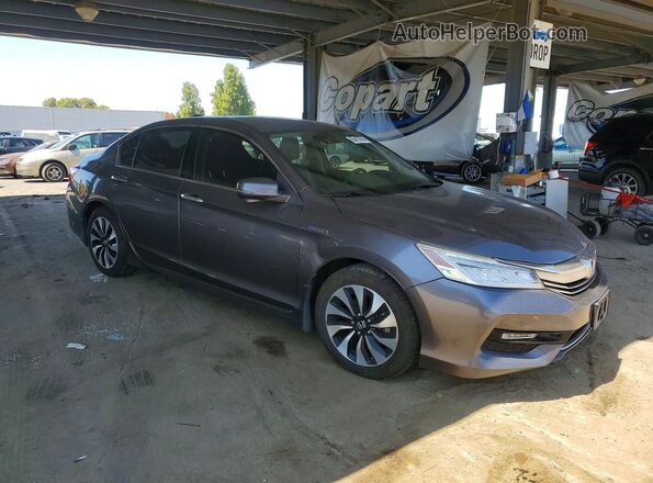 JHMCR6F71HC004643 2017 HONDA ACCORD Gray Передня права чверть