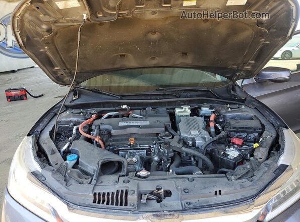 JHMCR6F71HC004643 2017 HONDA ACCORD Gray Вид задньої частини салону