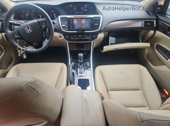 JHMCR6F71HC014461 2017 HONDA ACCORD Серебряный Вид панели приборов