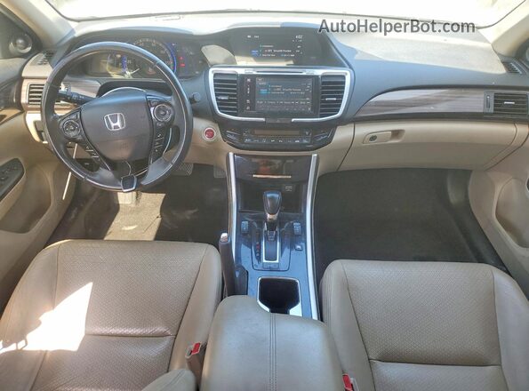 JHMCR6F72HC009043 2017 HONDA ACCORD White Առջևի վահանակի տեսք