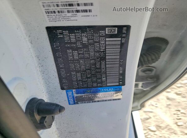 JHMCR6F72HC009043 2017 HONDA ACCORD White Շարժիչի բաժամունքի տեսք