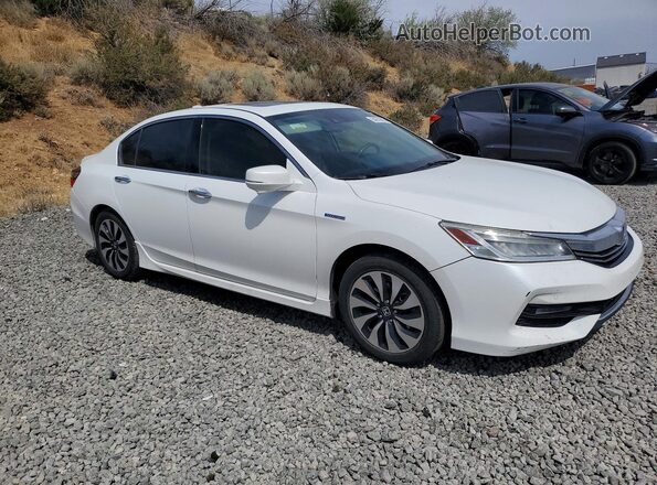 JHMCR6F74HC007892 2017 HONDA ACCORD Белый Передняя правая четверть