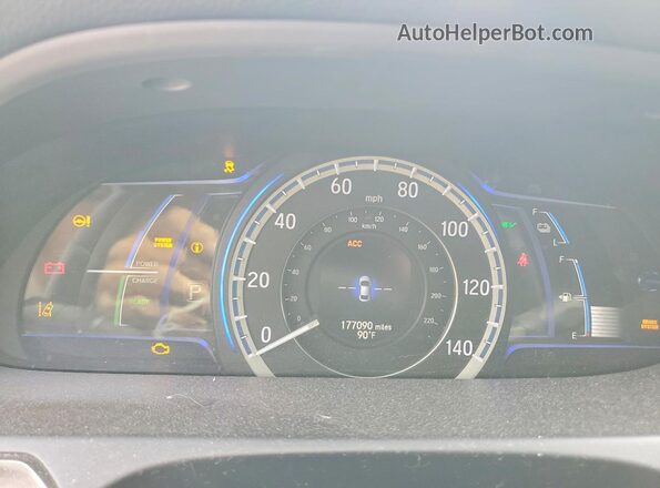 JHMCR6F74HC007892 2017 HONDA ACCORD Белый Вид щитка приборов