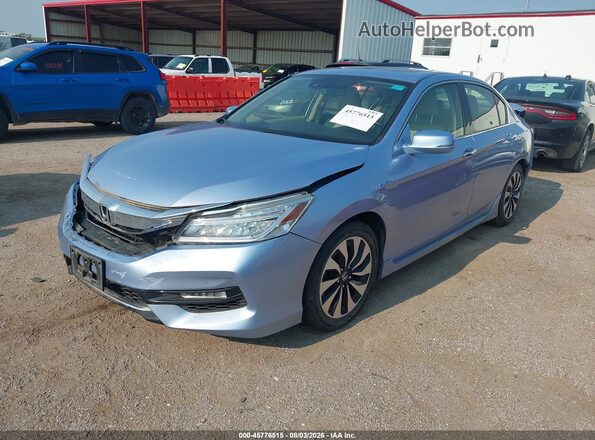 JHMCR6F74HC025647 2017 HONDA ACCORD Blue წინა მარცხენა ხედი სამი მეოთხედიდან