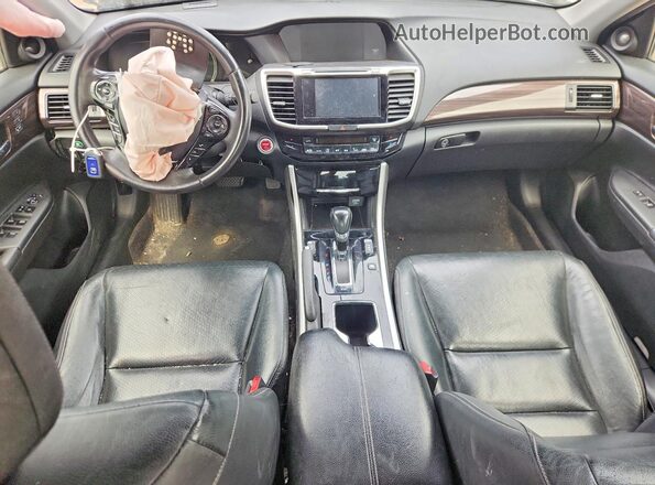 JHMCR6F77HC000936 2017 HONDA ACCORD Серый Вид панели приборов