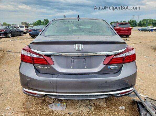 JHMCR6F77HC000936 2017 HONDA ACCORD Серый Вид сзади