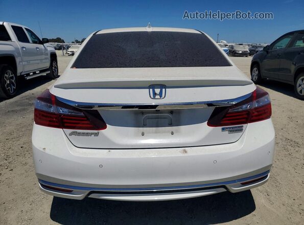 JHMCR6F77HC004419 2017 HONDA ACCORD Белый Вид сзади