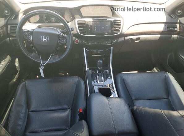 JHMCR6F77HC004419 2017 HONDA ACCORD Белый Вид панели приборов