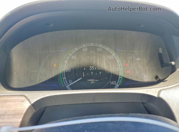 JHMCR6F77HC004419 2017 HONDA ACCORD Белый Вид щитка приборов