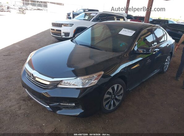JHMCR6F7XHC005709 2017 HONDA ACCORD Black Առջևի ձախ երեք քառորդ տեսարան