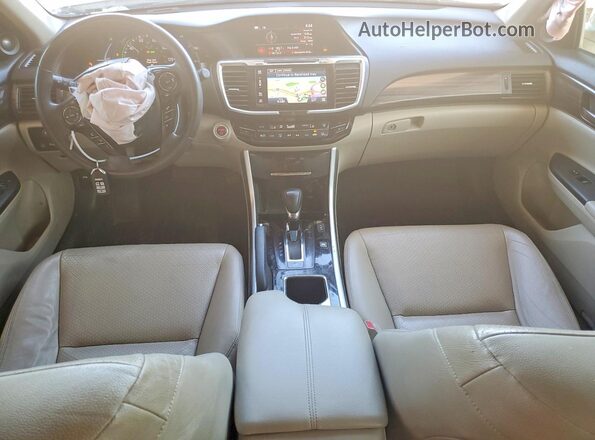 JHMCR6F7XHC008495 2017 HONDA ACCORD Белый Вид панели приборов