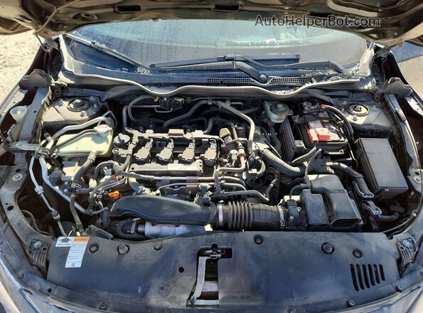JHMFC1F31KX008352 2019 HONDA CIVIC Black უკანა სალონის ხედი