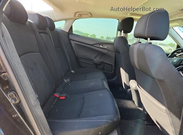 JHMFC1F31KX008352 2019 HONDA CIVIC Black უკანა სავარძლების ხედი