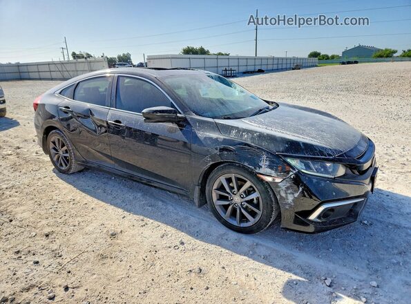 JHMFC1F31KX008352 2019 HONDA CIVIC Black წინა მარჯვენა