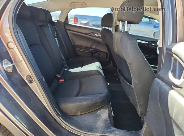 JHMFC1F32JX043965 2018 HONDA CIVIC Gray Rear seats view