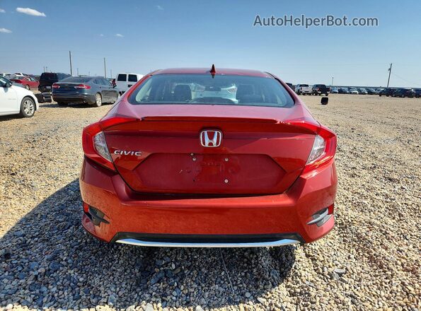 JHMFC1F33KX003881 2019 HONDA CIVIC Orange Rear view