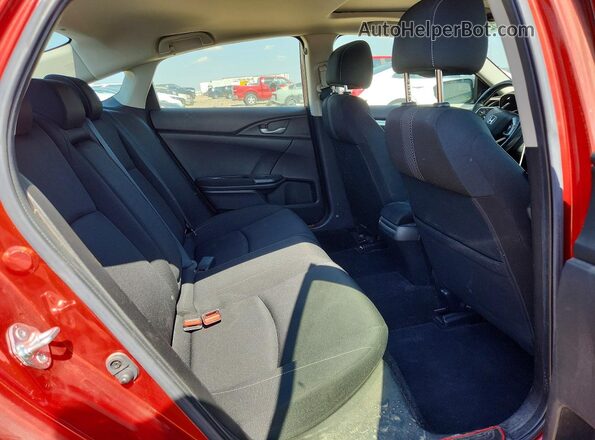 JHMFC1F33KX003881 2019 HONDA CIVIC Orange Rear seats view