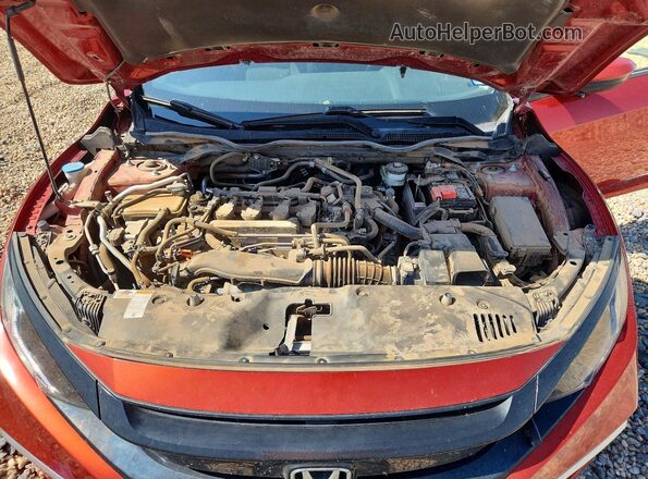JHMFC1F33KX003881 2019 HONDA CIVIC Orange Rear interior view