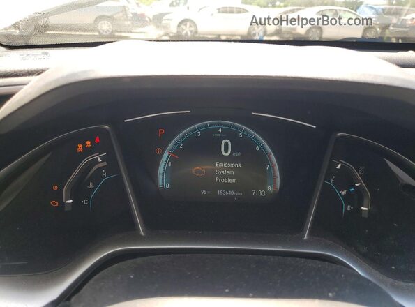 JHMFC1F35JX002097 2018 HONDA CIVIC White Instrument cluster view