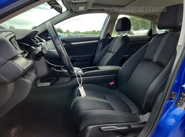 JHMFC1F35JX016730 2018 HONDA CIVIC Blue Вид салону спереду