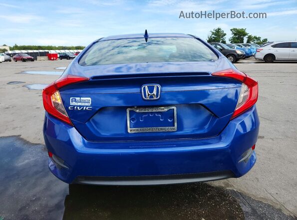 JHMFC1F35JX016730 2018 HONDA CIVIC Blue Вид ззаду