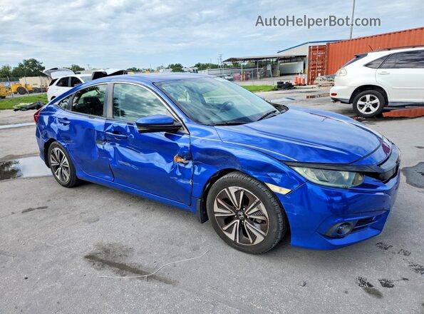JHMFC1F35JX016730 2018 HONDA CIVIC Blue Передня права чверть