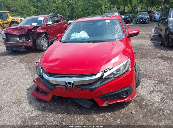JHMFC1F35JX027730 2018 HONDA CIVIC Red Widok zestawu wskaźników