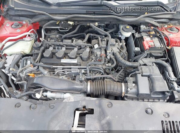 JHMFC1F35JX027730 2018 HONDA CIVIC Red Widok z tyłu