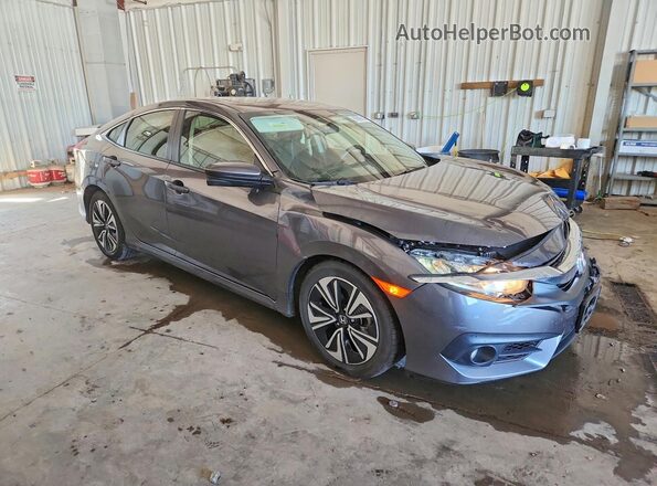 JHMFC1F35JX034337 2018 HONDA CIVIC Gray წინა მარჯვენა