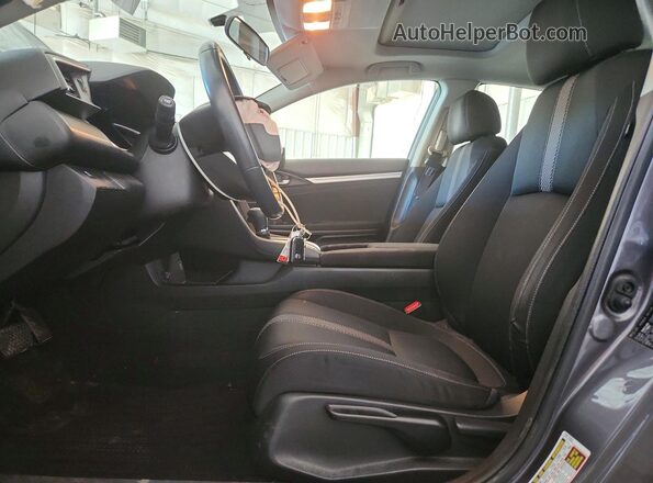 JHMFC1F35JX034337 2018 HONDA CIVIC Gray წინა სალონის ხედი