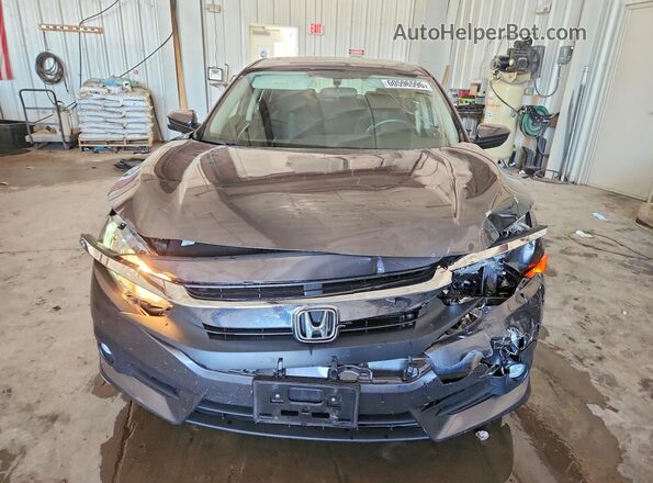 JHMFC1F35JX034337 2018 HONDA CIVIC Gray წინა ხედი