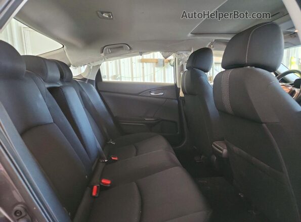 JHMFC1F35JX034337 2018 HONDA CIVIC Gray უკანა სავარძლების ხედი