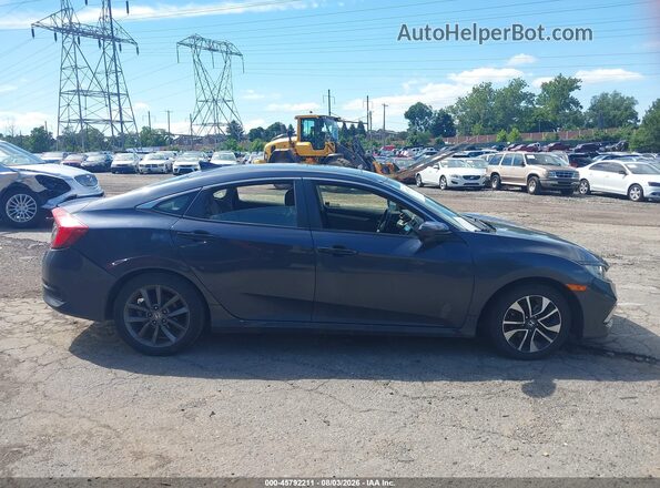 JHMFC1F35KX007978 2019 HONDA CIVIC Blue Widok wnętrza z tyłu