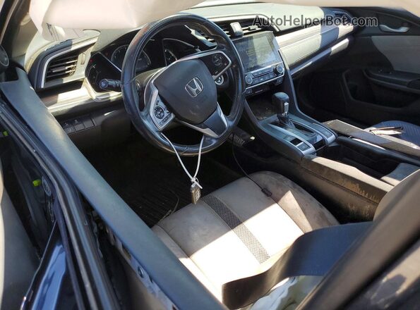JHMFC1F35KX013909 2019 HONDA CIVIC Gray Widok deski rozdzielczej