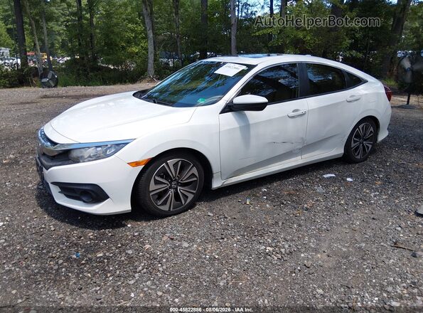 JHMFC1F37JX017376 2018 HONDA CIVIC Белый Передняя левая четверть