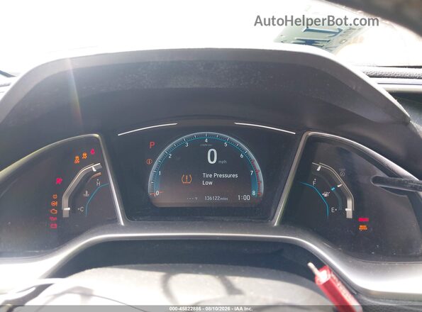 JHMFC1F37JX017376 2018 HONDA CIVIC Белый Вид задних сидений