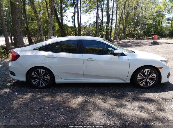 JHMFC1F37JX017376 2018 HONDA CIVIC Белый Вид задней части салона