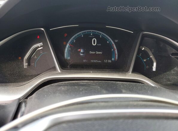 JHMFC1F37JX029477 2018 HONDA CIVIC White Vista del cuadro de instrumentos