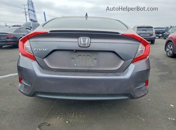 JHMFC1F38JX005964 2018 HONDA CIVIC Gray უკანა ხედი