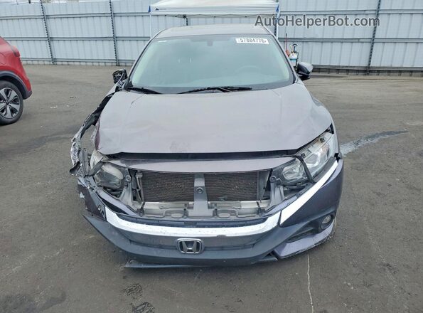 JHMFC1F38JX005964 2018 HONDA CIVIC Gray წინა ხედი